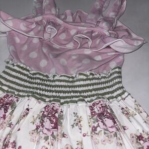 Naartjie Kids Girls Floral Dress Size M (5)Years W‎ matching Ruffled Pants 3528